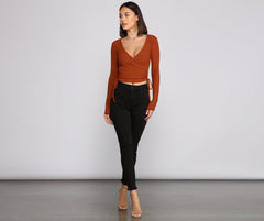 Casual Vibes Ribbed Knit Top