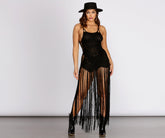 Fringe Hem Crochet Tunic