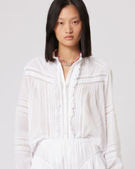 metina cotton voile top