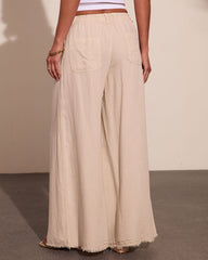 Easy Mode Drawstring Wide Leg Pants