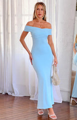 Elizza Blue Maxi Dress