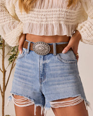 Amorosa Faux Suede Belt