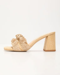 Palm Hour Crochet Gathered Detail Mules