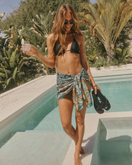 Cayman Abstract Print Sarong