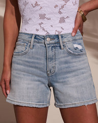 Bonfire Nights Distressed Denim Shorts