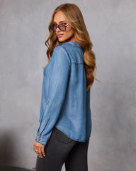 Kendel Chambray Button Down Top