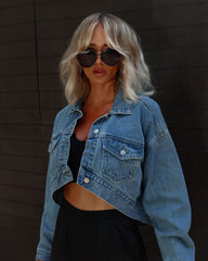 Jorise Cropped Denim Jacket