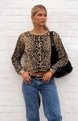 Kahli Leopard Print Cardigan