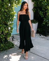 Merida Strapless Smocked Jumpsuit