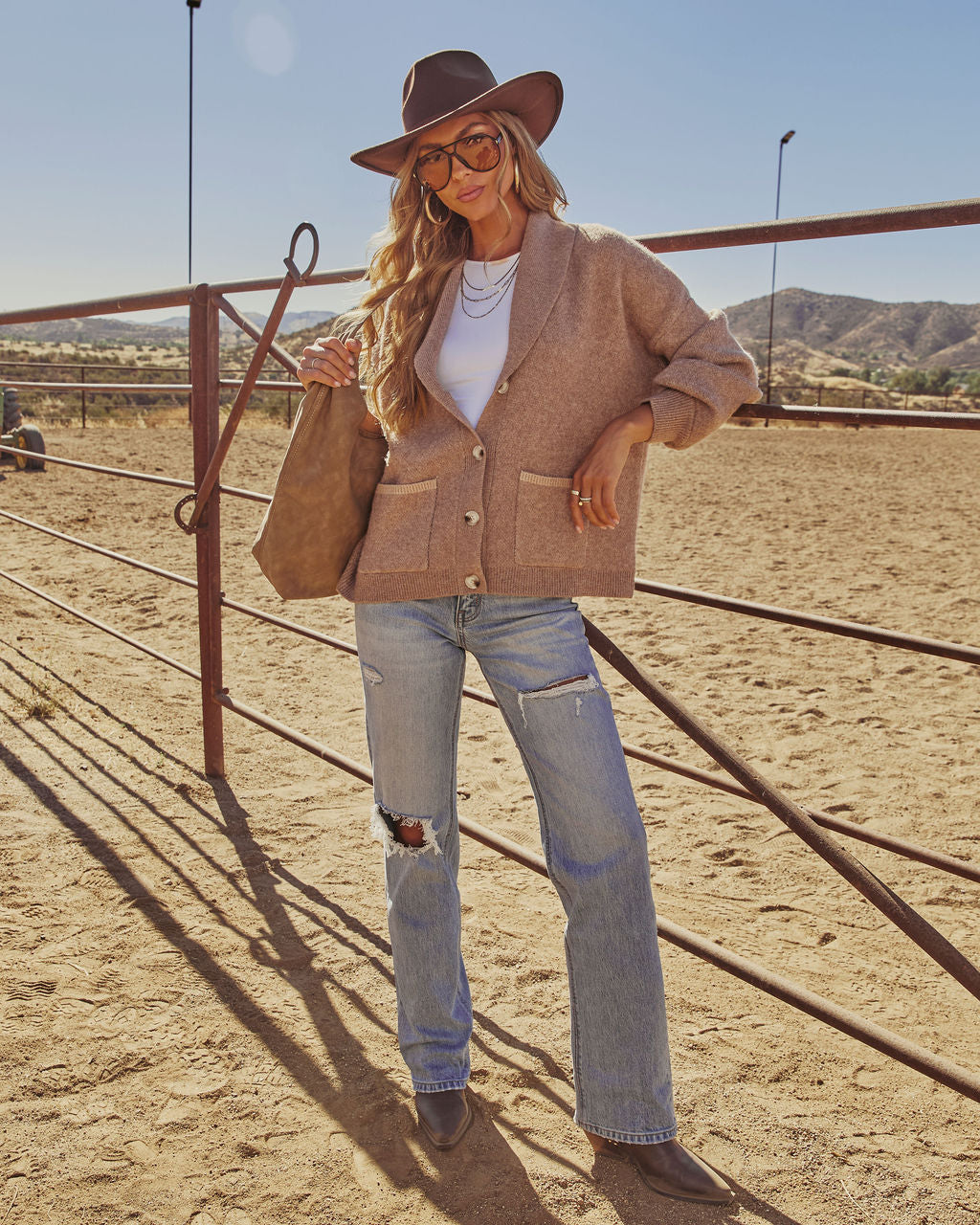 Heritage Ride Horse Motif Cardigan