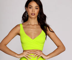 Sweet Tooth Ruched Crop Top