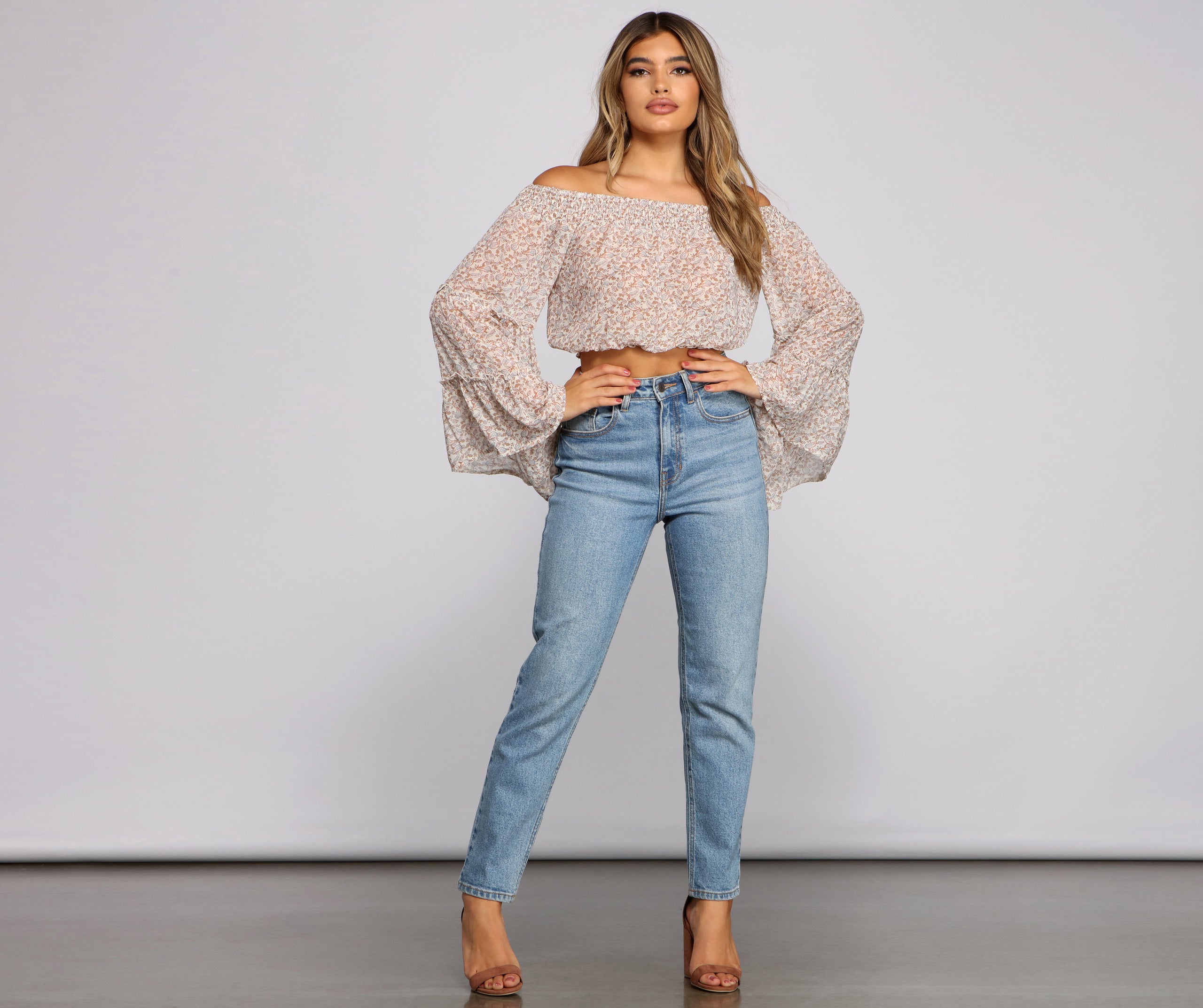 Paisley Dreams Chiffon Crop Top