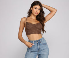 Living In Luxe Lurex Bustier
