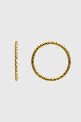 Gold hammered thin band