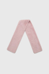 Baby pink soft faux fur tuck scarf