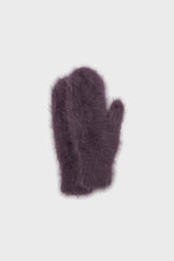 Violet mohair mittens