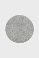 Pale grey wool beret