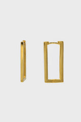 Gold perfect rectangle earrings