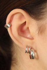 Silver tiny ear cuff