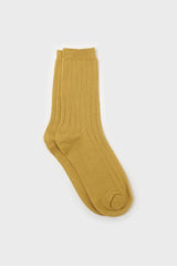 Mustard giant rib socks