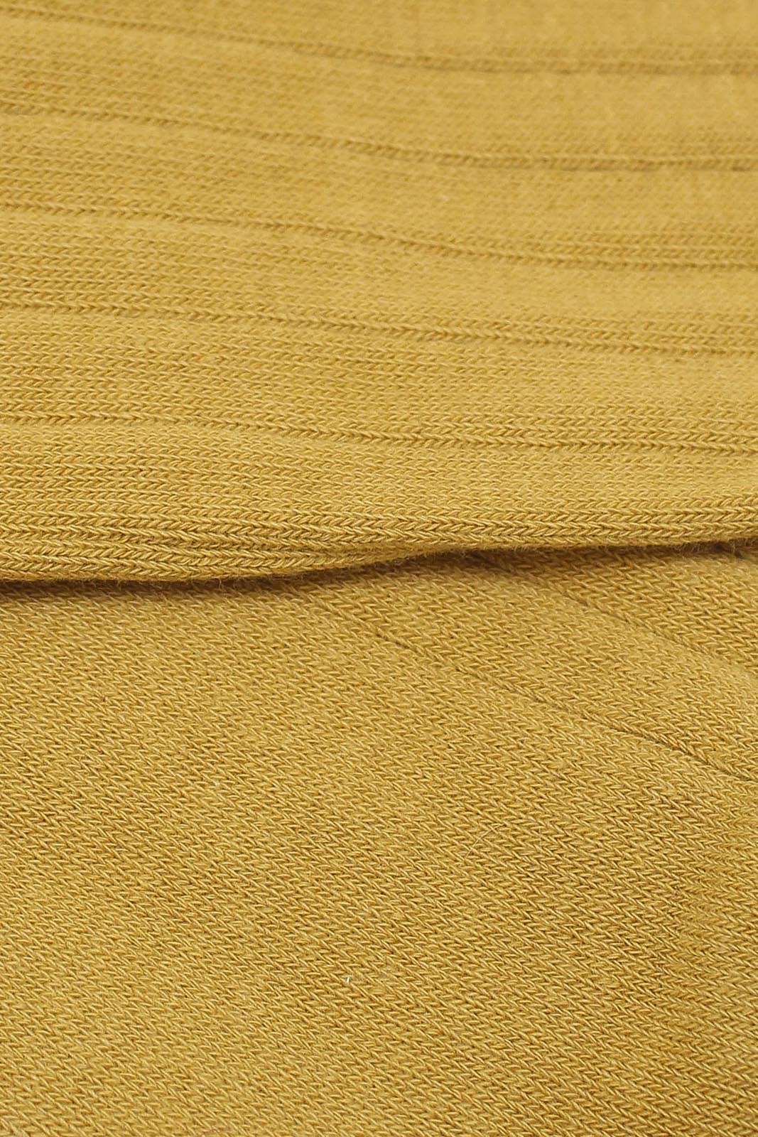 Mustard giant rib socks