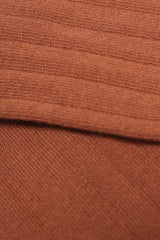 Brown giant rib socks