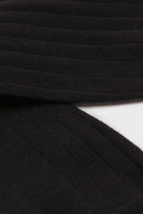 Black giant rib socks