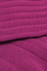 Purple giant rib socks