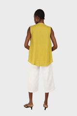 White wide leg trousers