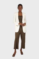 White single breasted tailored blazer