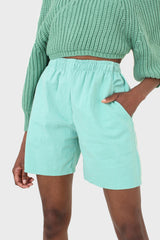 Mint simple loose fit shorts