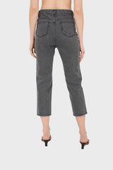 Washed grey mom jeans - 2302