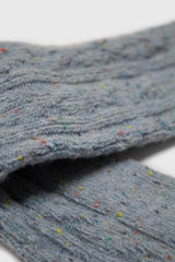 Baby blue rainbow fleck thick socks