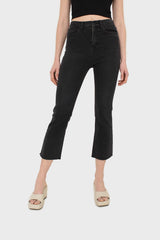 Washed black boot cut jeans - 3262