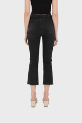 Washed black boot cut jeans - 3262
