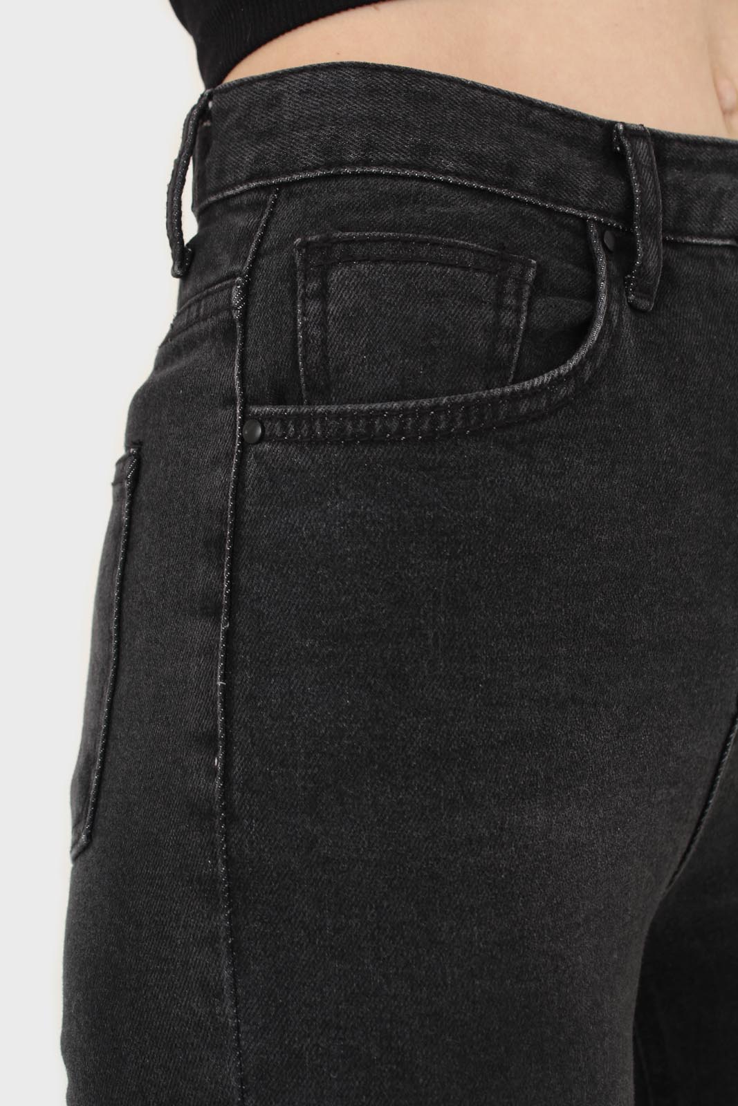 Washed black boot cut jeans - 3262