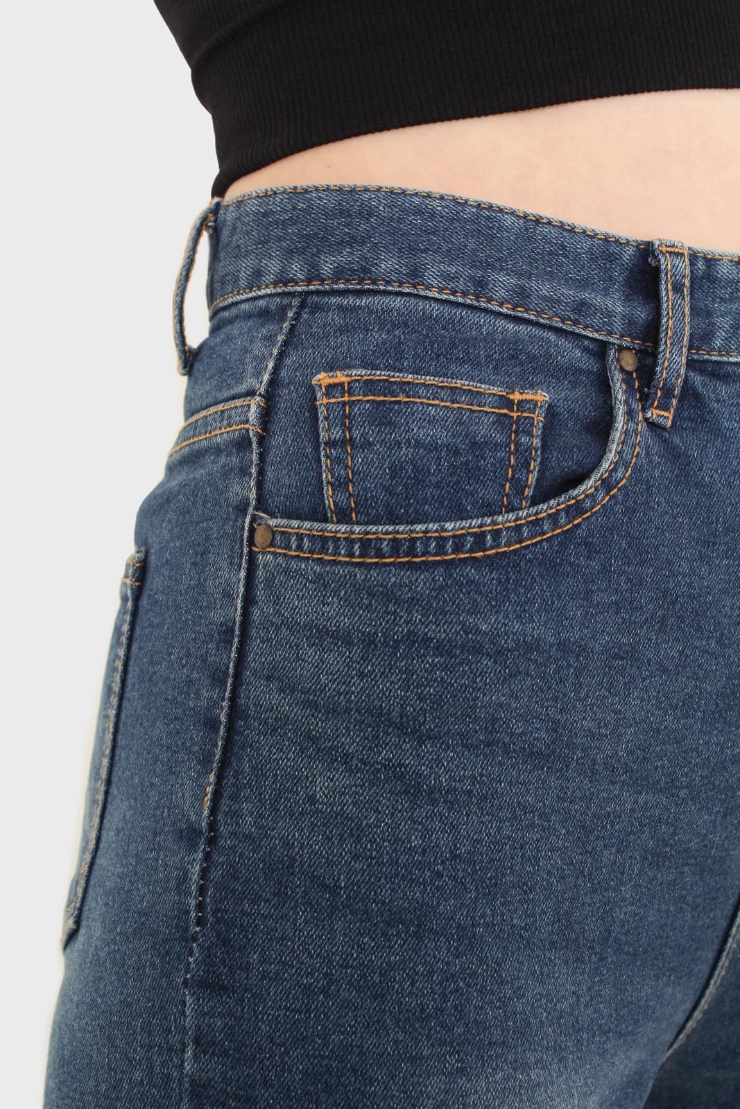 Washed blue boot cut jeans - 3263