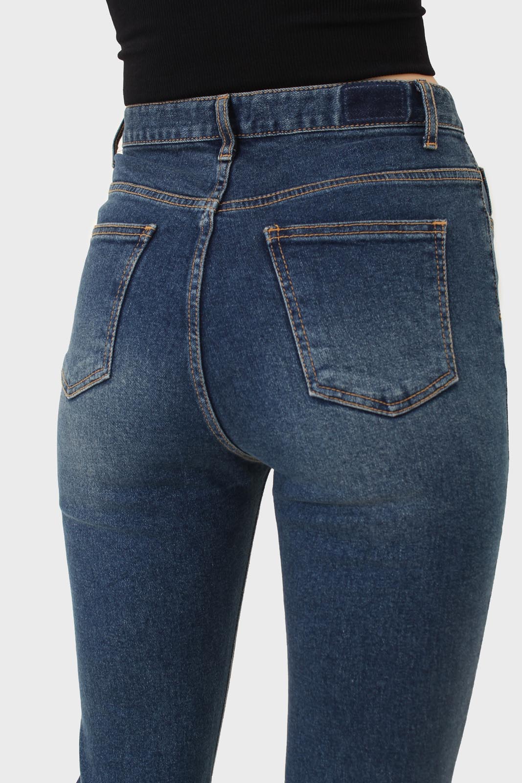 Washed blue boot cut jeans - 3263