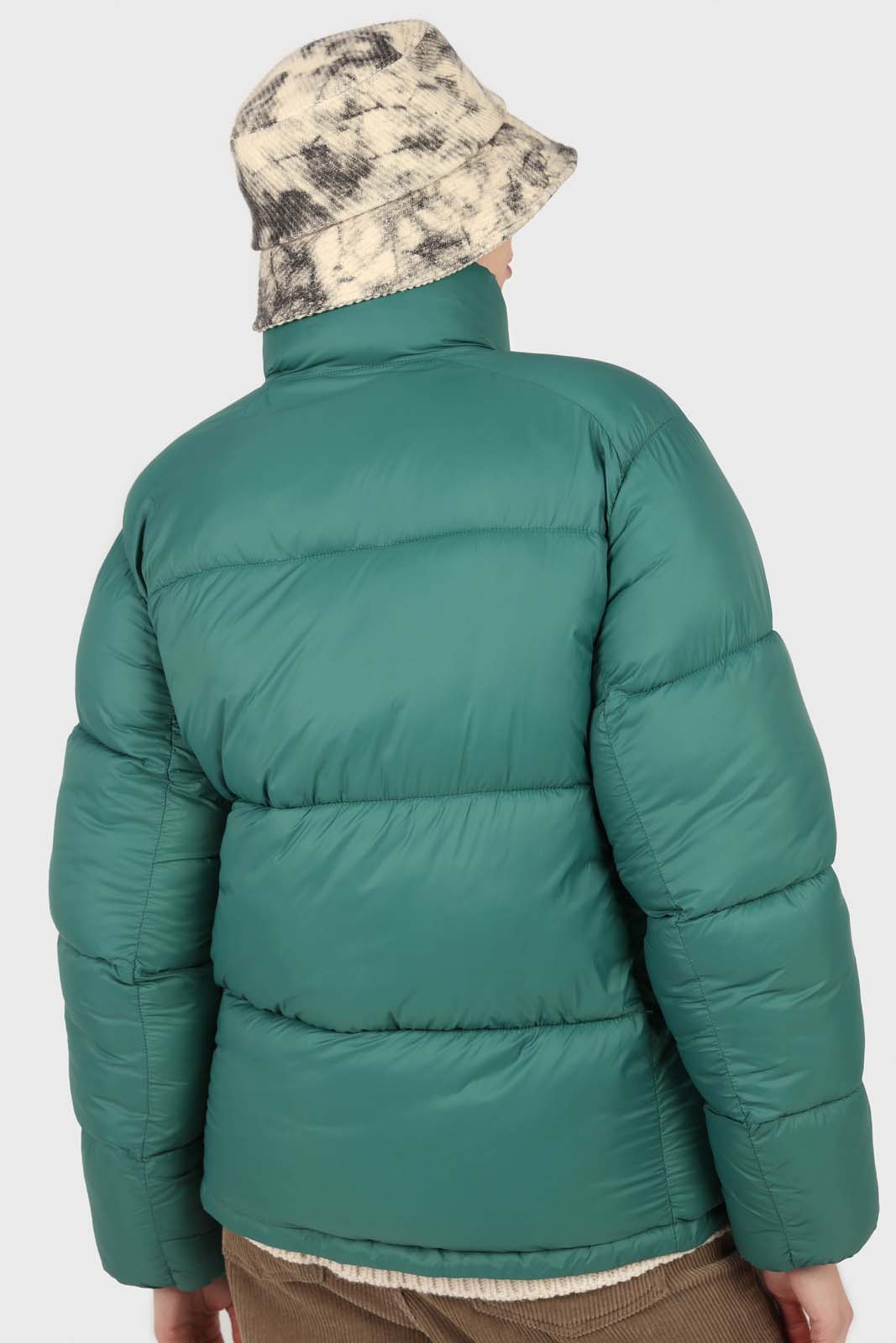 Teal thick classic puffer jacket