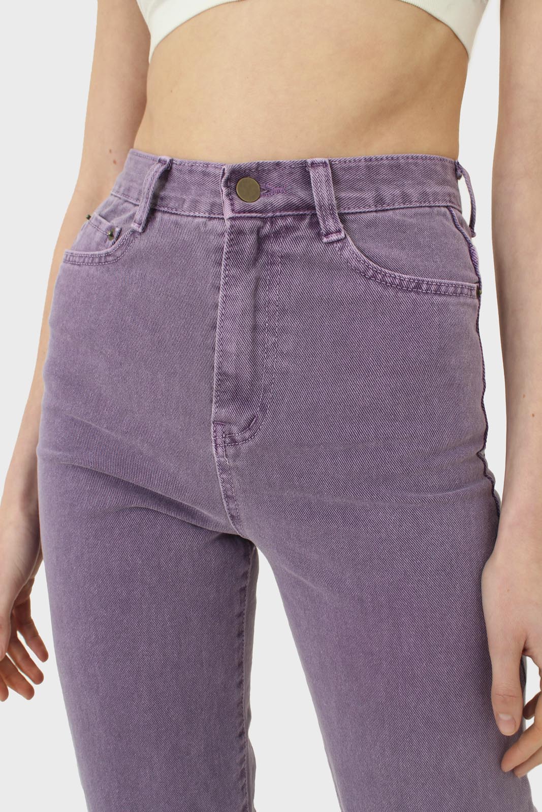 Washed violet mom jeans - 209