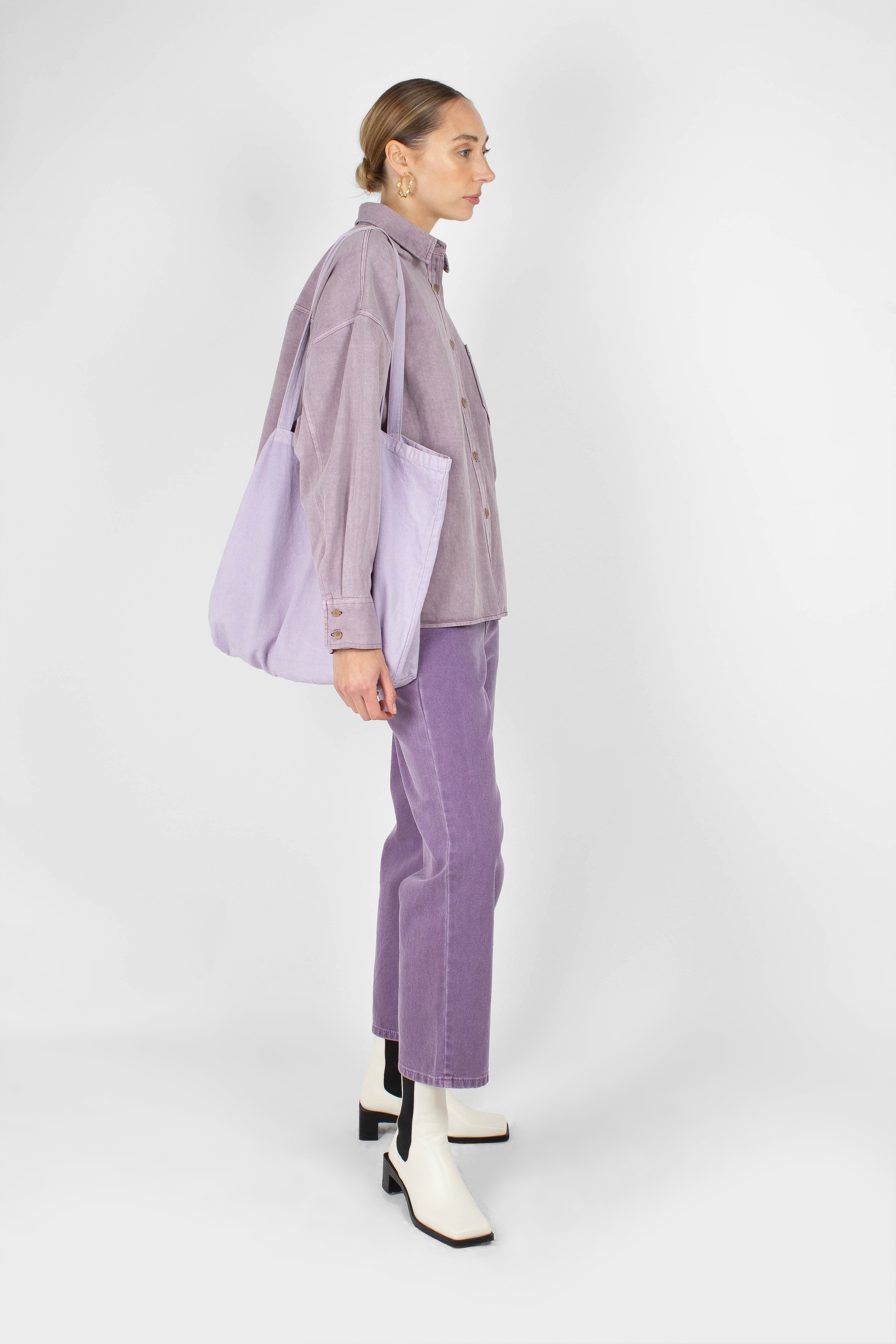 Washed violet mom jeans - 209