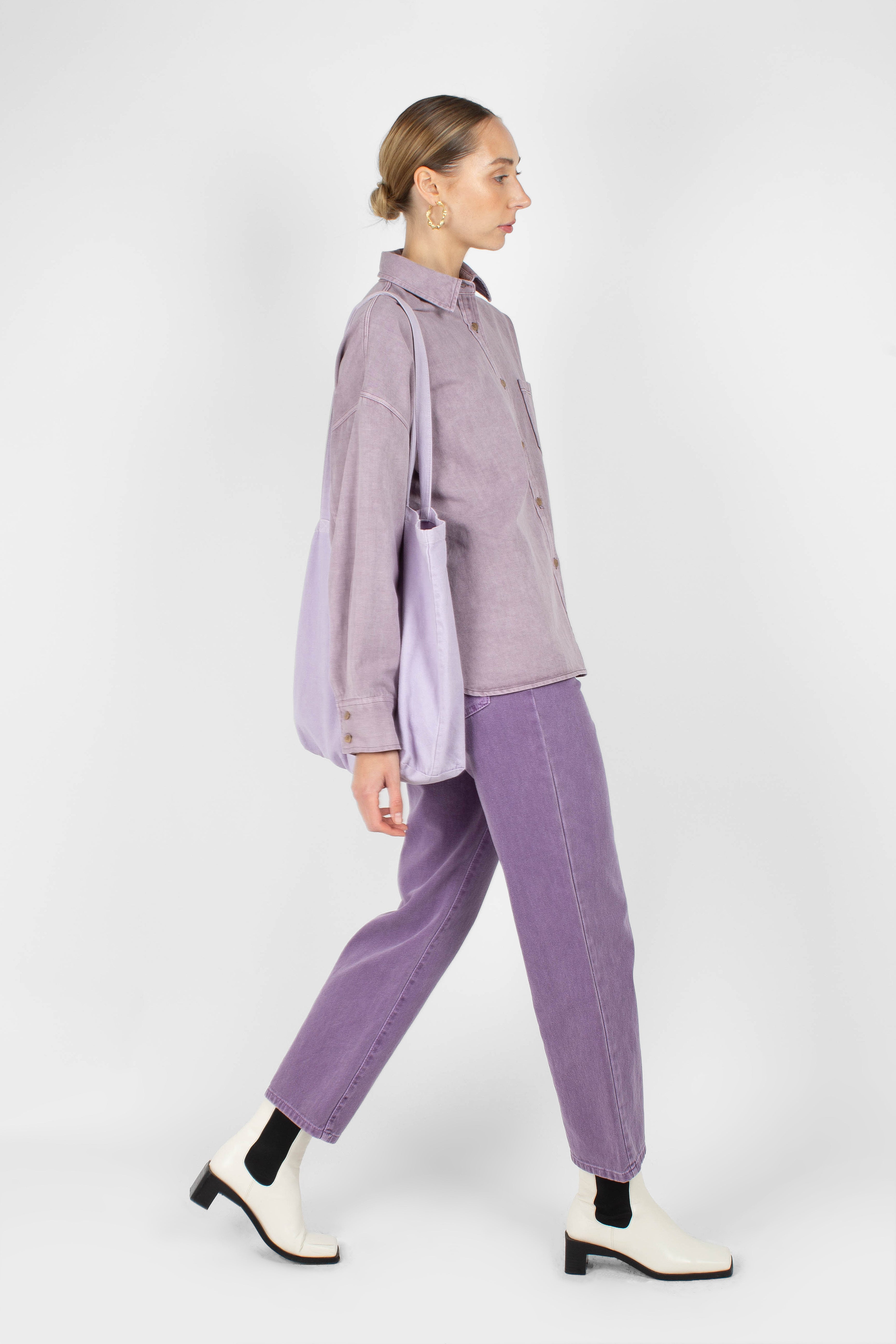 Washed violet mom jeans - 209