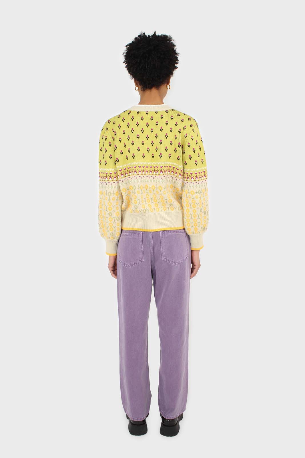 Washed violet mom jeans - 209