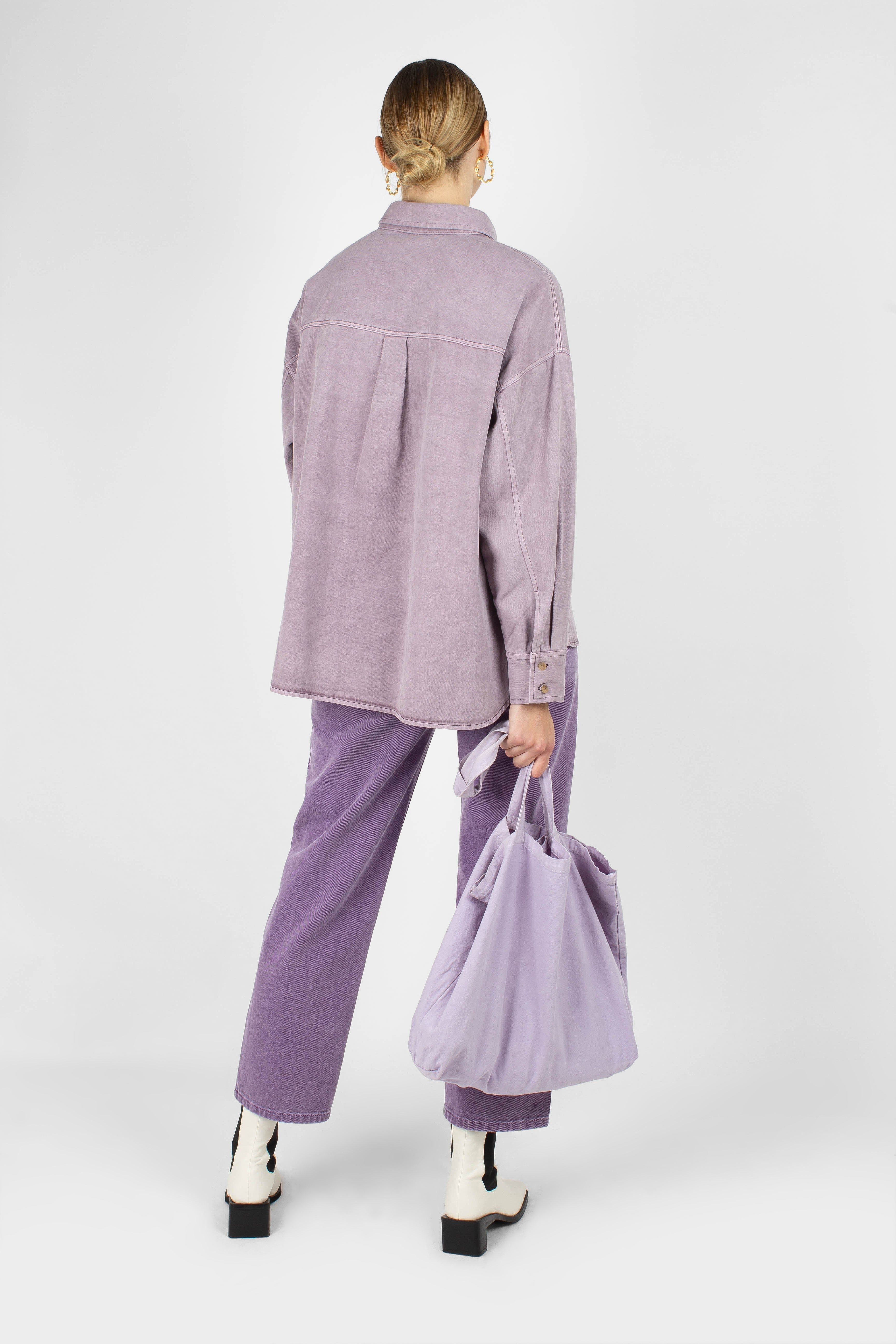Washed violet mom jeans - 209