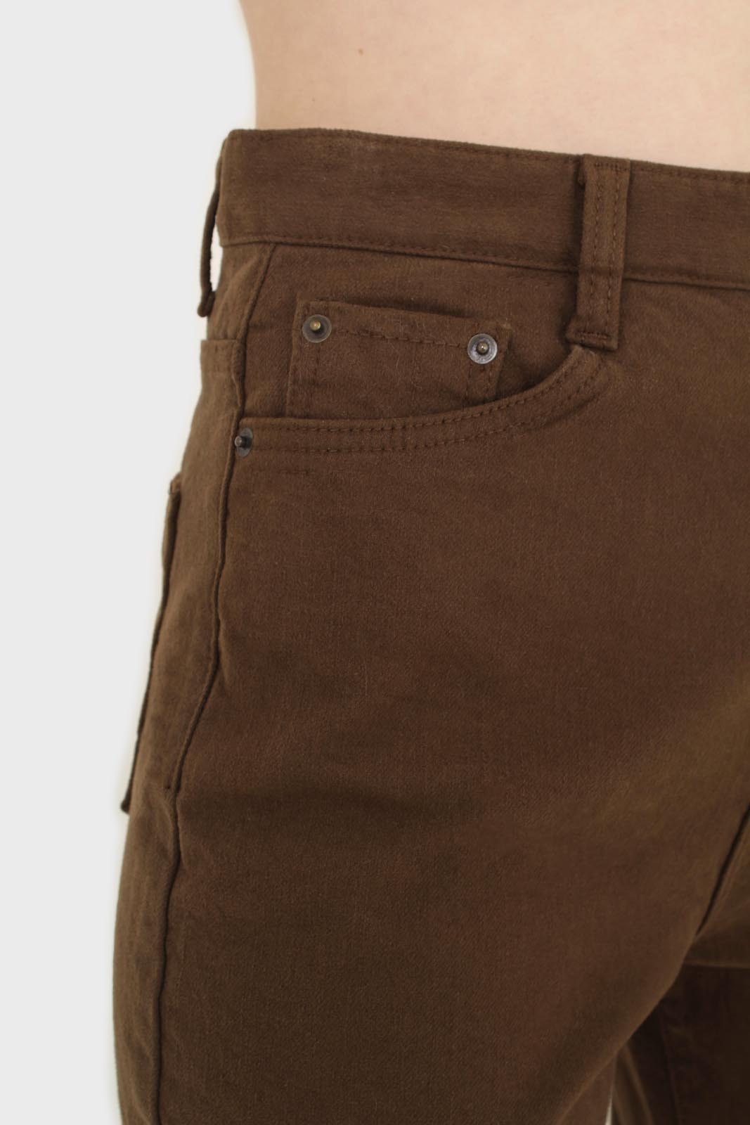 Brown soft touch mom jeans - 200