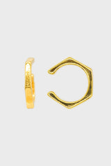 Gold hexagon ear cuff
