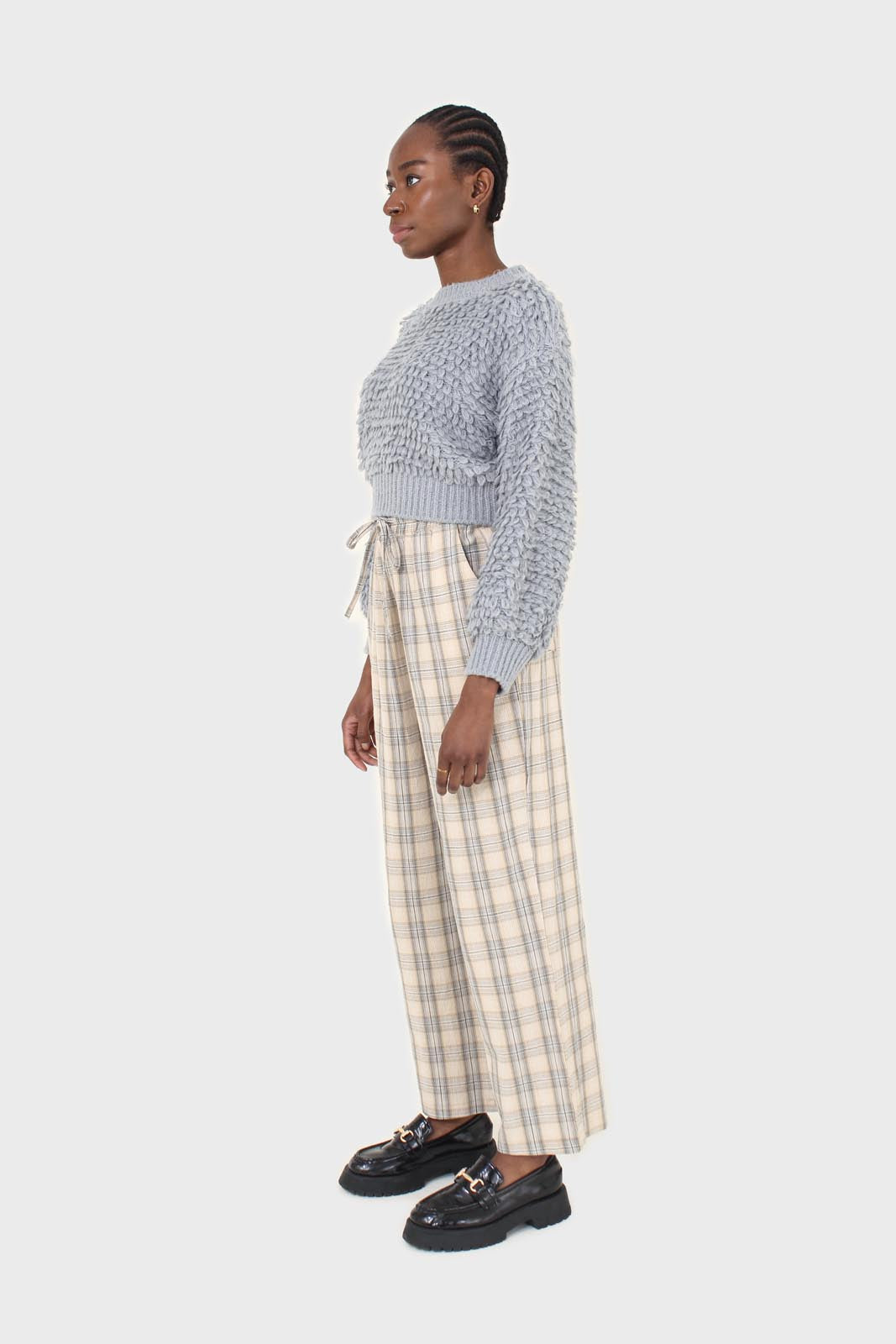 Light blue loopy jumper
