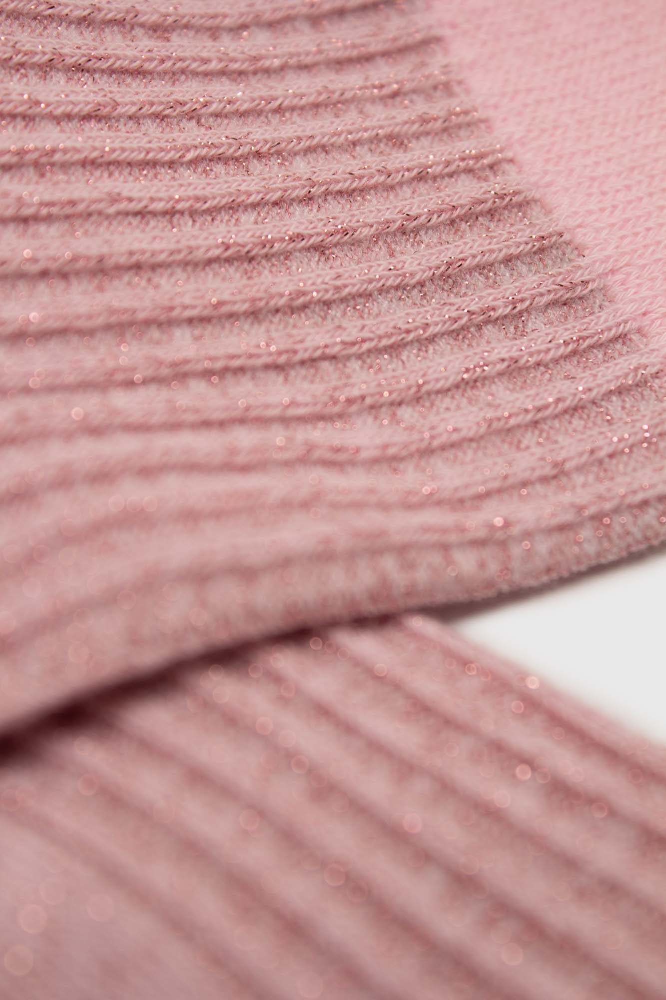 Pale pink metallic vertical stripe socks