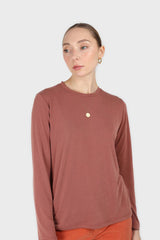Rust high neck perfect long sleeved tee