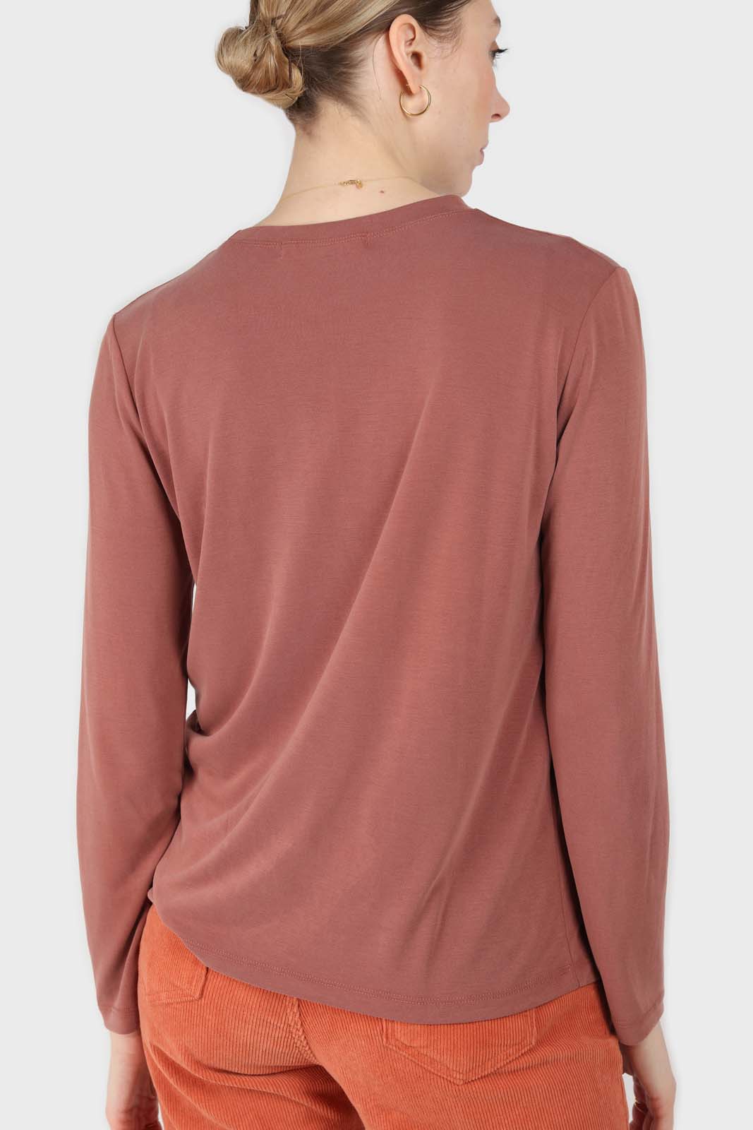 Rust high neck perfect long sleeved tee